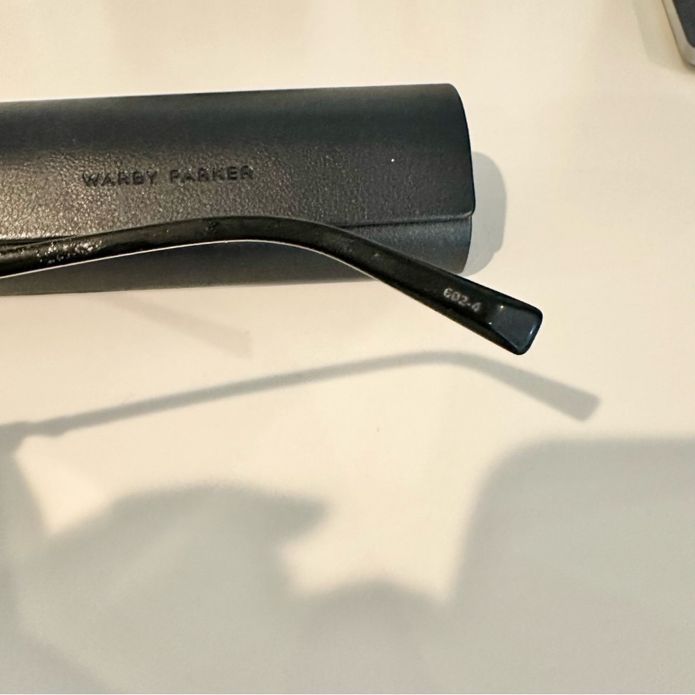Warby Parker Maeve Glasses in Jet Black with Rose Gold - Picture 7 of 12
